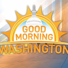 Good Morning Washington logo with sun and Capitol dome.