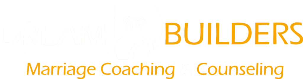 Logo with a diamond ring and text in orange.